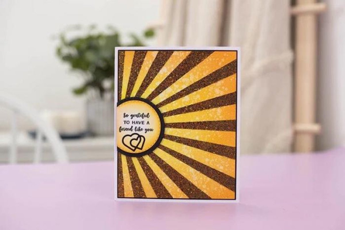 Crafters Companion - Stencil Set - Sun Rays